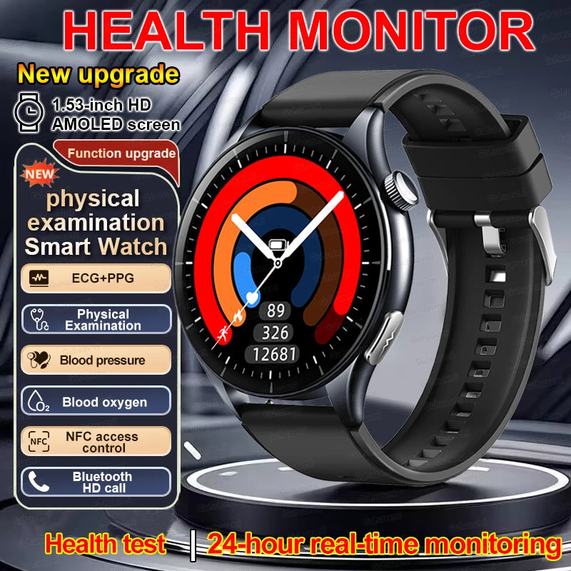 2026 Smart Watch NFC ECG Blood Oxygen Health Tracker