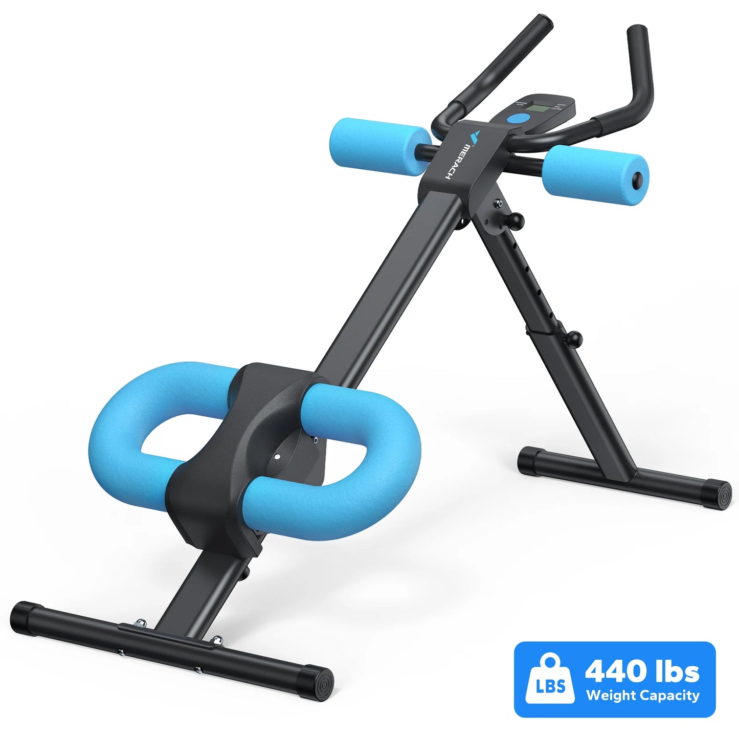 Adjustable Ab Machine Foldable Core Trainer Knee Protection Fitness