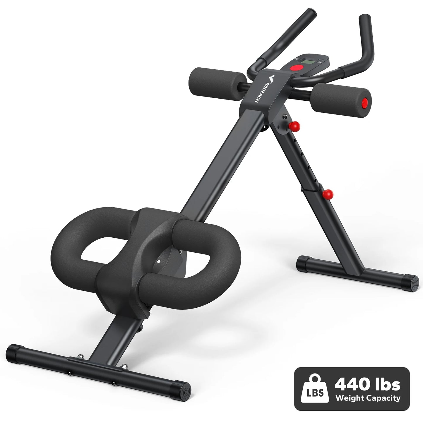 Adjustable Ab Machine Foldable Core Trainer Knee Protection Fitness