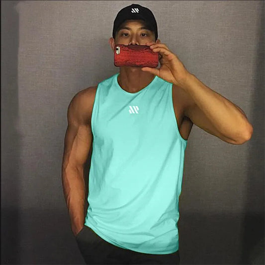 Mens Bodybuilding Tank Top Gym Workout Sleeveless Stringer Shirt