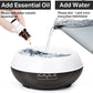 Wood Grain Aromatherapy Diffuser Remote Control LED Ultrasonic Humidifier
