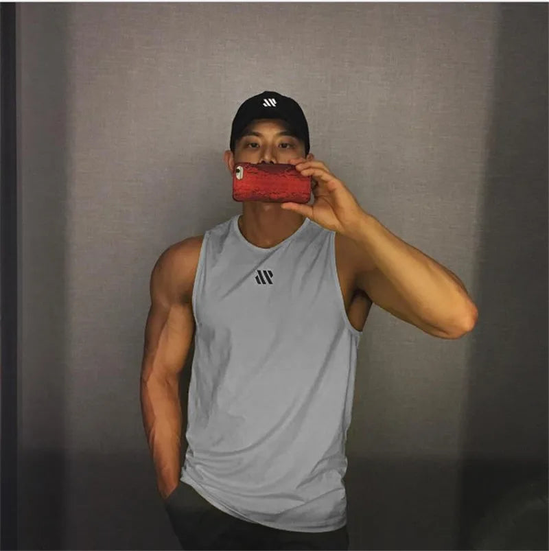 Mens Bodybuilding Tank Top Gym Workout Sleeveless Stringer Shirt