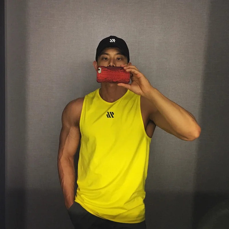 Mens Bodybuilding Tank Top Gym Workout Sleeveless Stringer Shirt