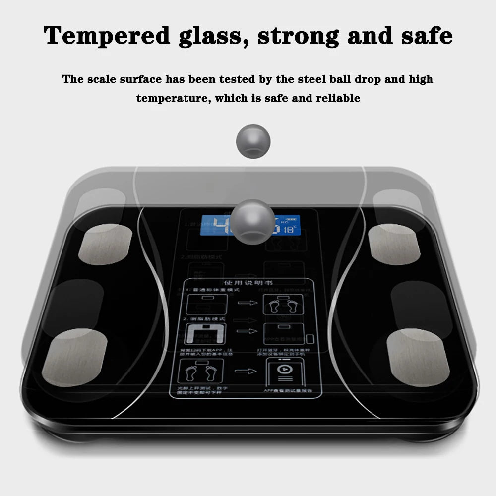 Smart Body Fat Scale Bluetooth Digital Weight Composition Analyzer