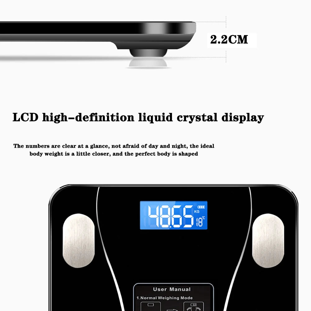Smart Body Fat Scale Bluetooth Digital Weight Composition Analyzer