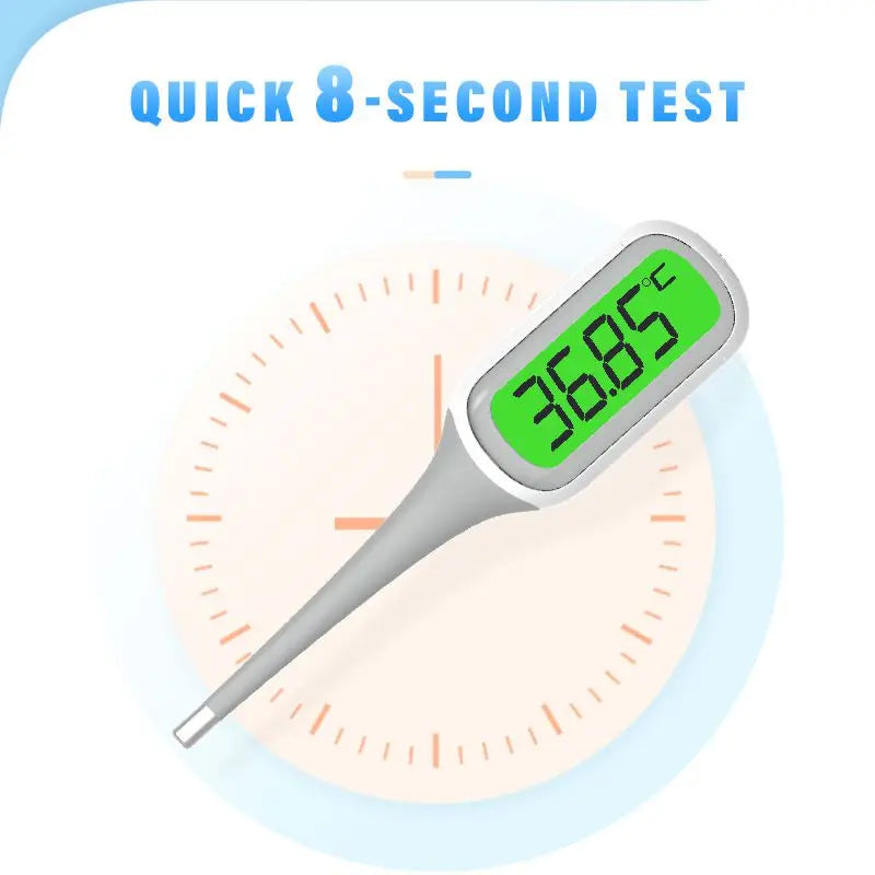 Digital Fever Thermometer Fast Measure Backlit LCD Medical Accurate