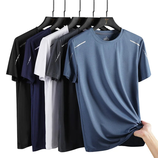 Mens Running Quick Dry T Shirt Breathable Outdoor Sports