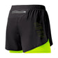 Mens Quick Dry Double Layer Running Shorts Fitness Workout