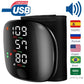 LED Rechargeable Wrist Blood Pressure Monitor Voice Broadcast Tonometer
