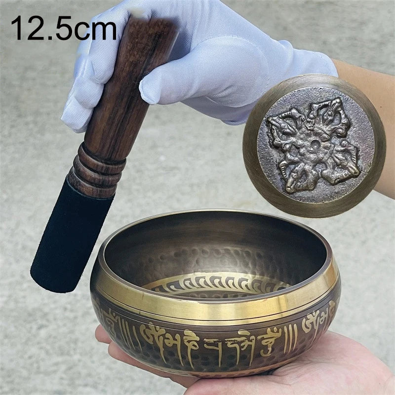 Tibetan Brass Singing Bowl Meditation Sound Healing Mindfulness Instrument