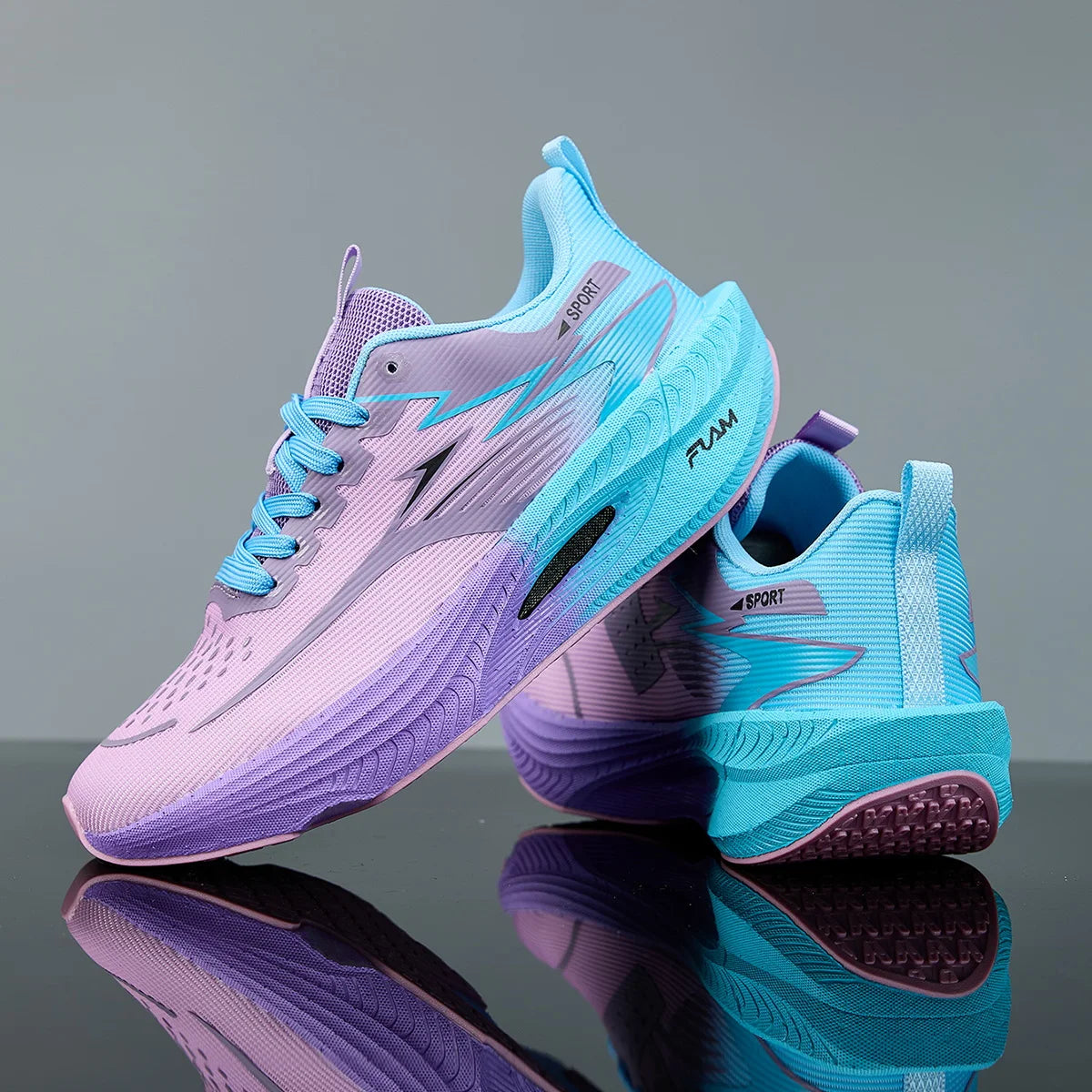 Unisex Running Shoes Breathable Lightweight Non Slip Athletic Sneakers
