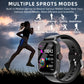 1.83 Inch Waterproof Smart Watch Call Sleep Monitor Fitness