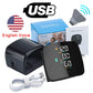 LED Rechargeable Wrist Blood Pressure Monitor Voice Broadcast Tonometer