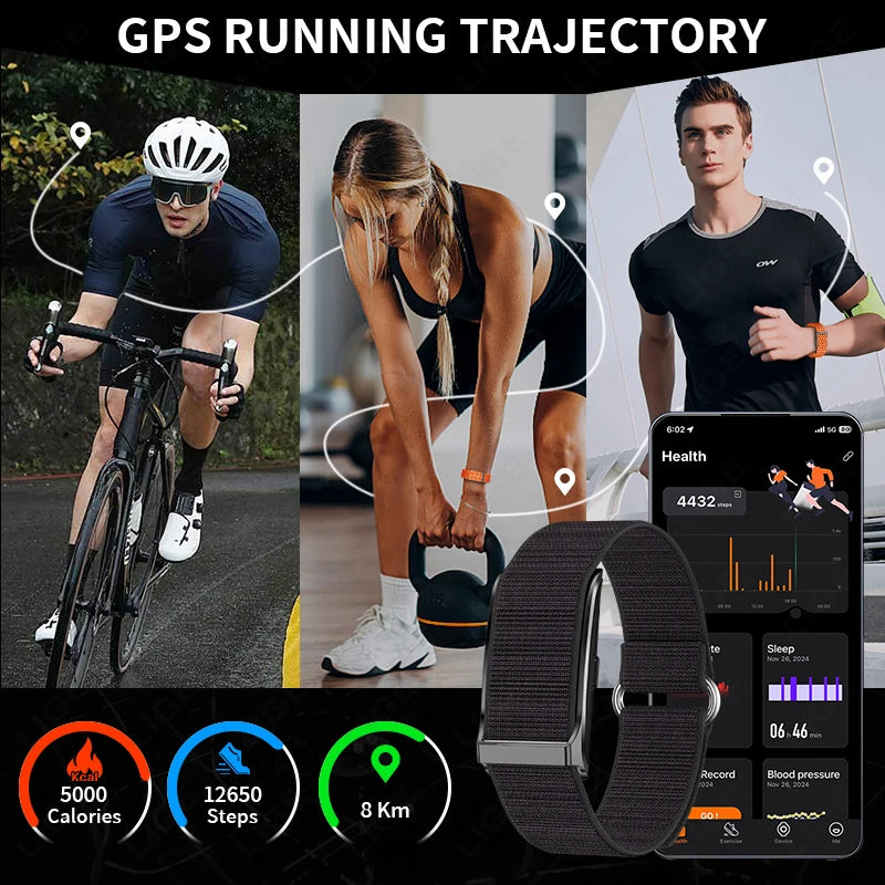 Smart Watch Fitness Bracelet Heart Rate Blood Pressure Waterproof