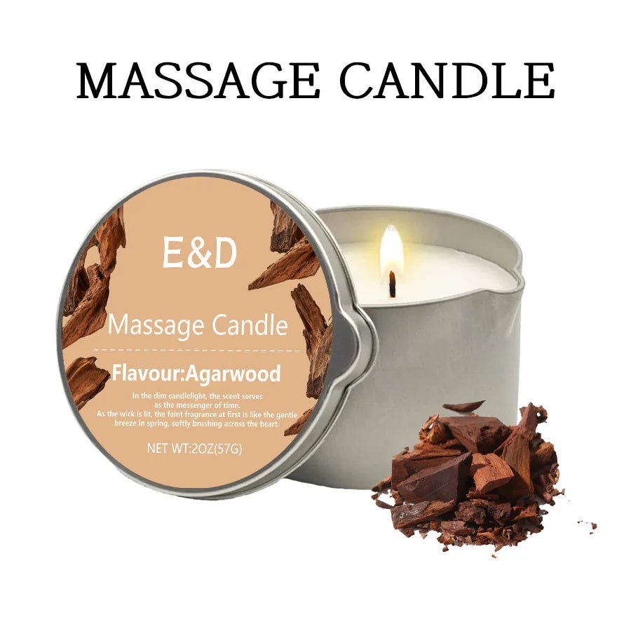 Massage Oil Candle Aromatherapy Stress Relief Skin Moisturizing Luxury