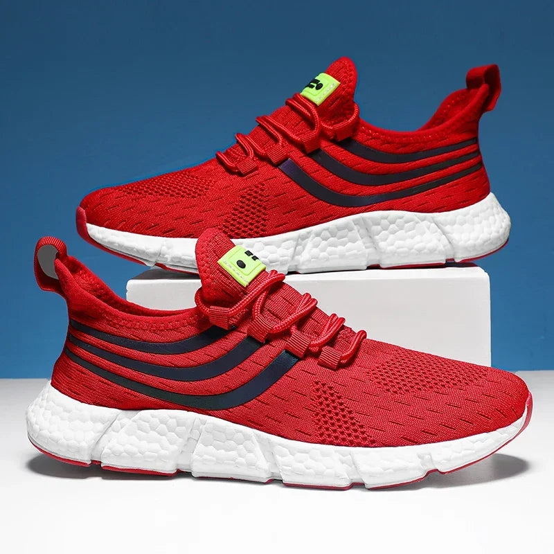 Mens Comfortable Breathable Platform Sneakers Summer Running Walking Shoes