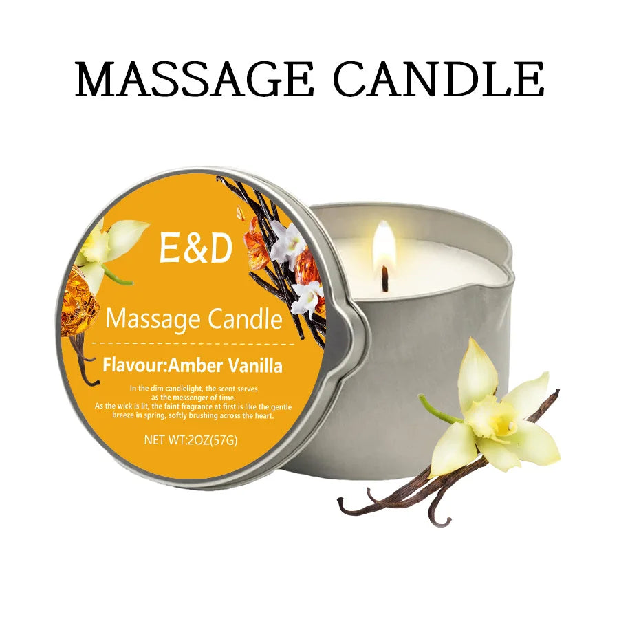 Massage Oil Candle Aromatherapy Stress Relief Skin Moisturizing Luxury