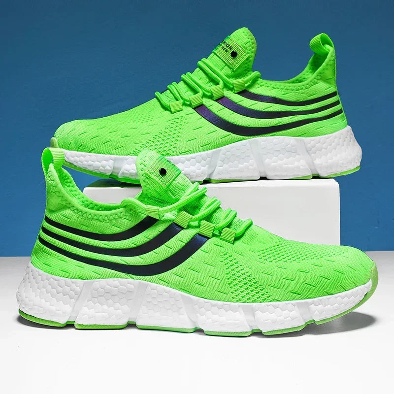 Mens Comfortable Breathable Platform Sneakers Summer Running Walking Shoes