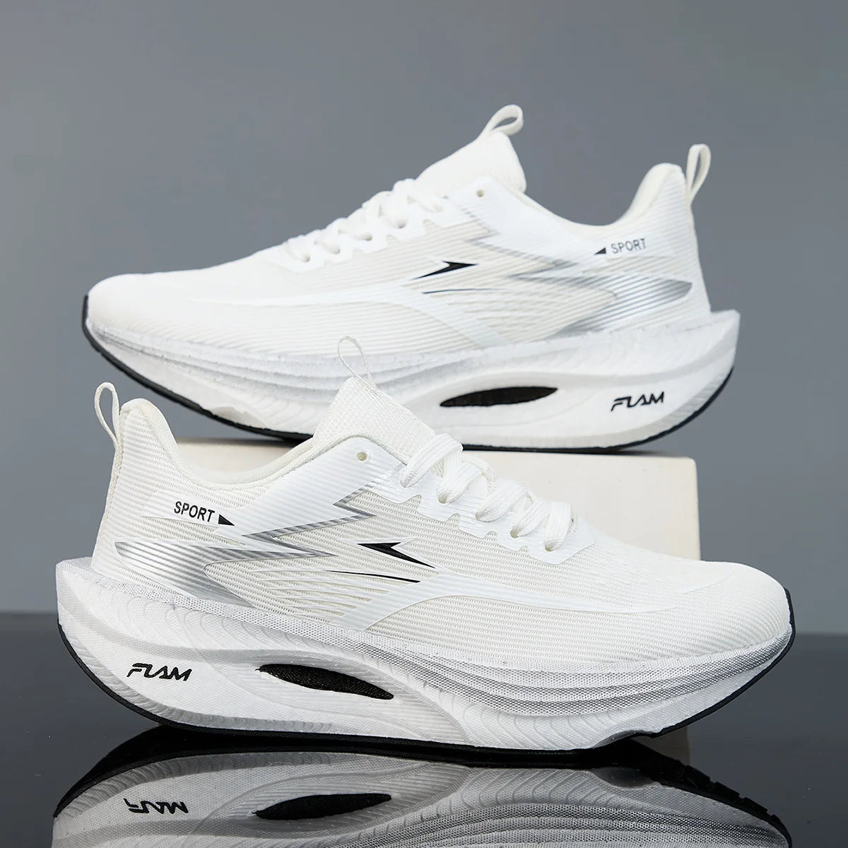 Unisex Running Shoes Breathable Lightweight Non Slip Athletic Sneakers