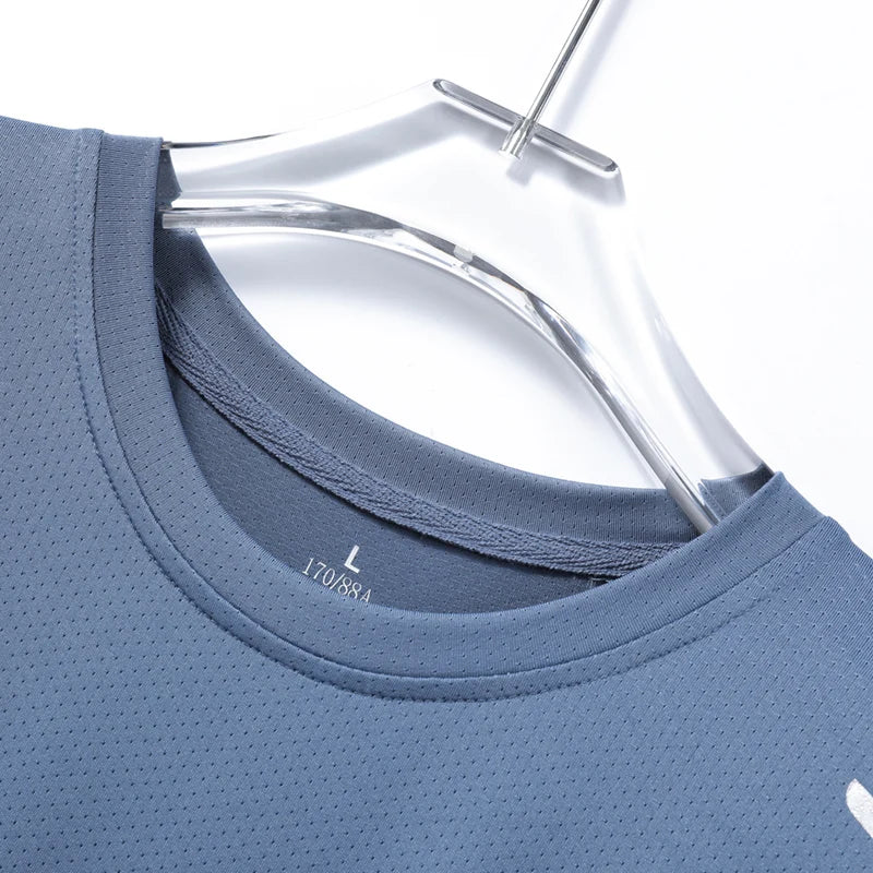 Mens Running Quick Dry T Shirt Breathable Outdoor Sports