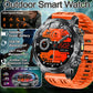 Military Smart Watch 1000mAh Battery 10ATM Waterproof Fitness Tracker