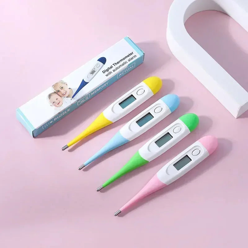 Digital Thermometer Flexible Soft Head Fever Oral Underarm Monitor