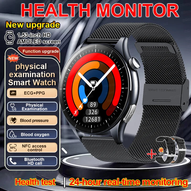 2026 Smart Watch NFC ECG Blood Oxygen Health Tracker