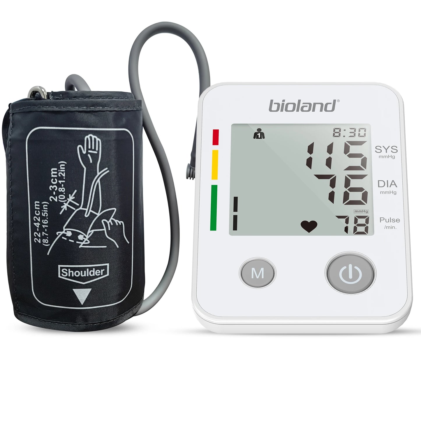 Digital Blood Pressure Monitor Upper Arm Tensiometer Heart Rate