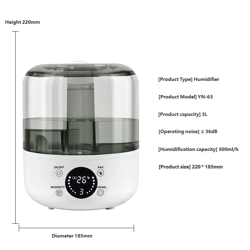 CK2 3L Air Humidifier Silent Aroma Diffuser Remote Control