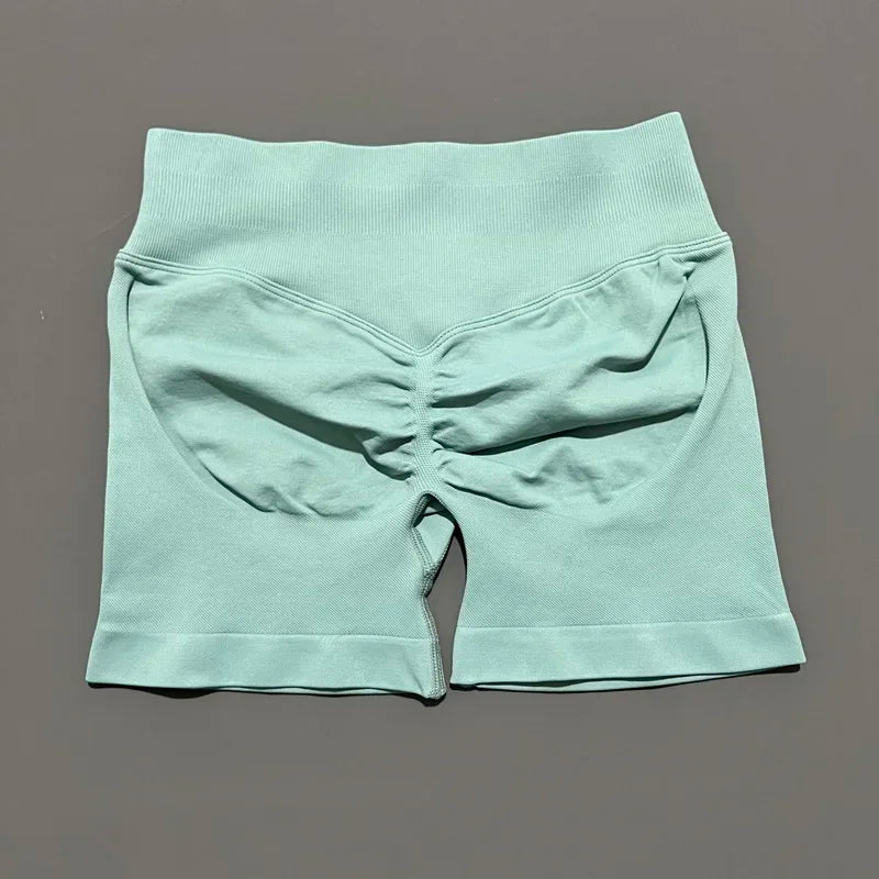 Women's High Waist Fitness Shorts Push Up Gym Workout