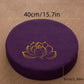 Yoga Meditation Linen Cushion Lotus Texture Backrest Pillow Tatami