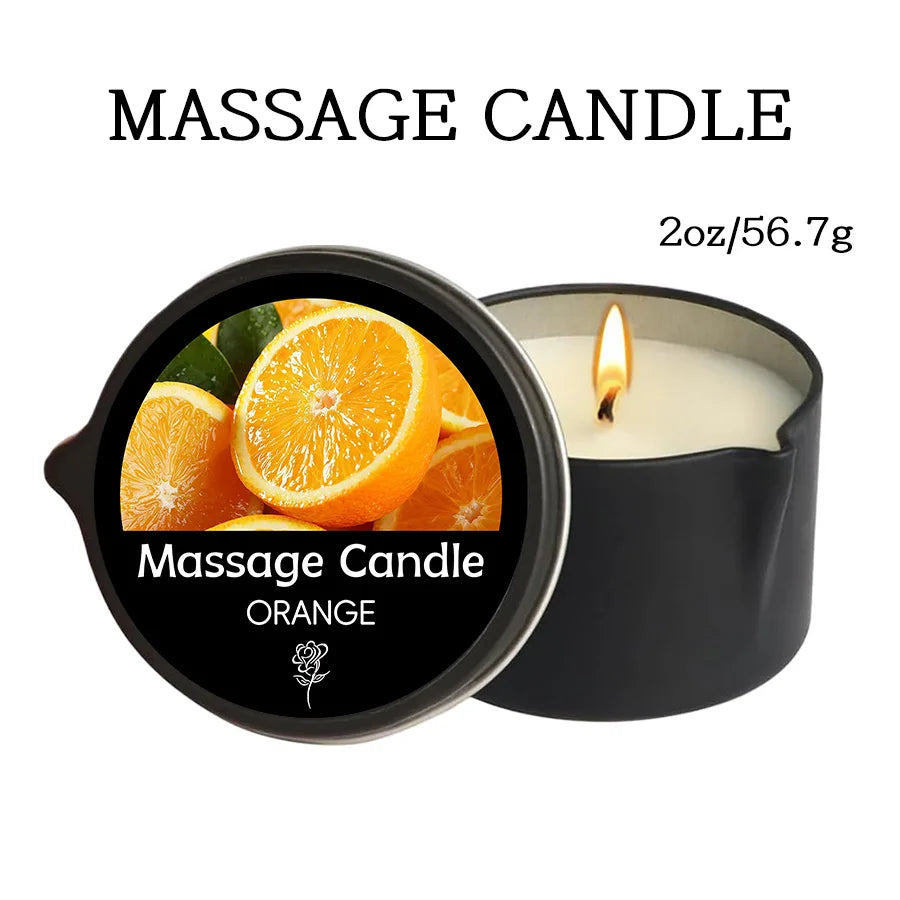 Massage Oil Candle Aromatherapy Stress Relief Skin Moisturizing Luxury