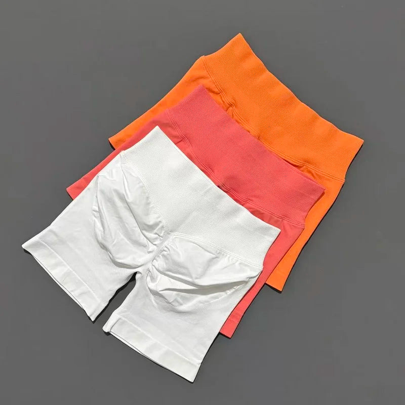 Women's High Waist Fitness Shorts Push Up Gym Workout