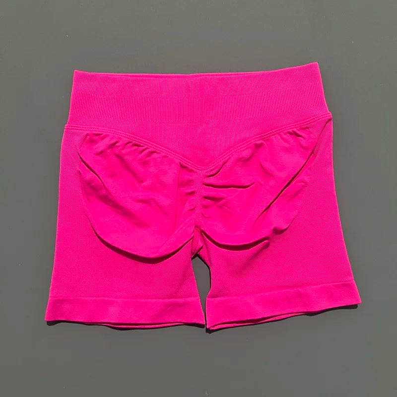 Women's High Waist Fitness Shorts Push Up Gym Workout