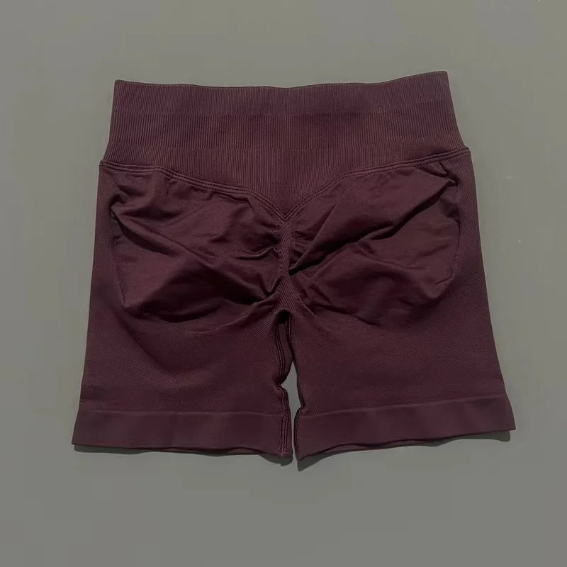 Women's High Waist Fitness Shorts Push Up Gym Workout