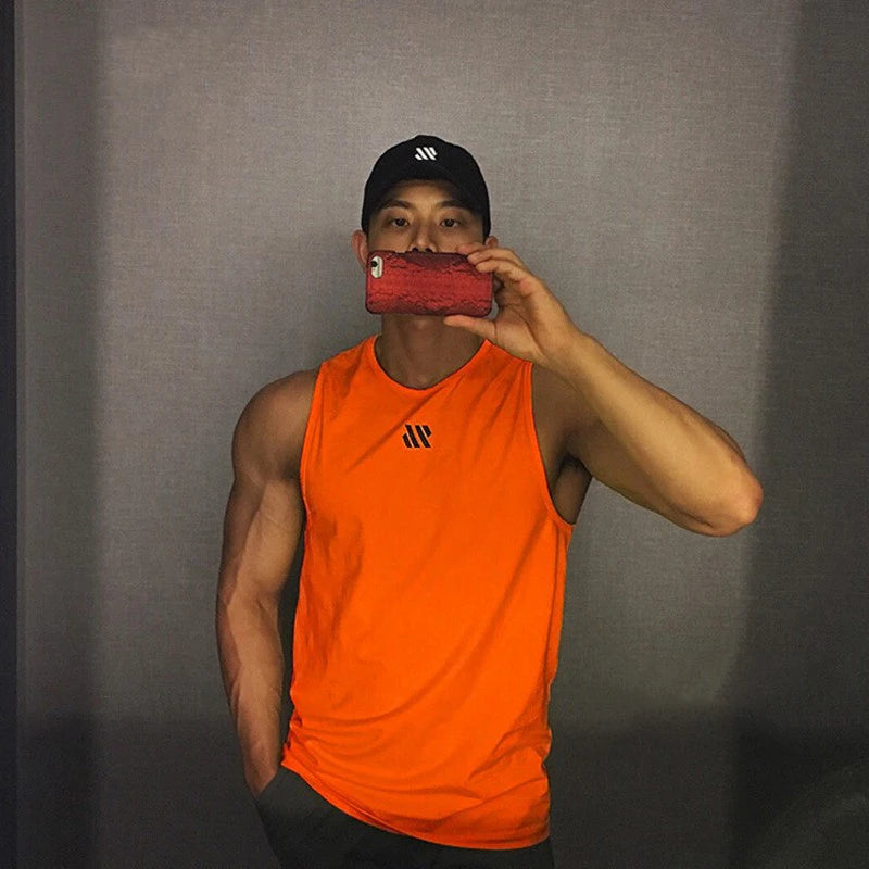 Mens Bodybuilding Tank Top Gym Workout Sleeveless Stringer Shirt