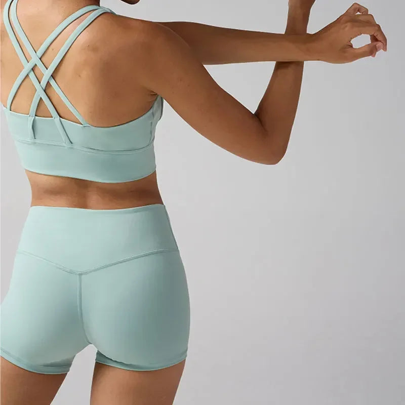 Women's High Waisted Yoga Shorts Quick Dry Fitness Leggings