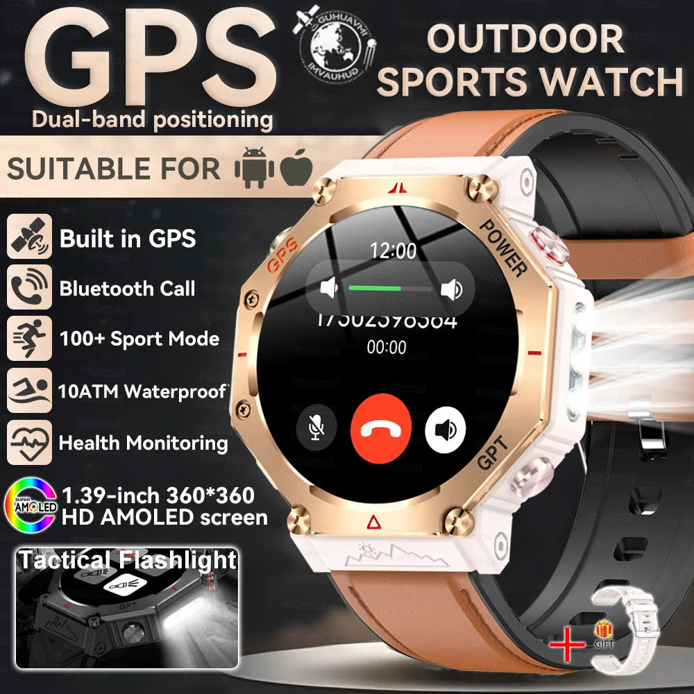 Military Smart Watch T Rex 3 GPS AMOLED Waterproof Bluetooth
