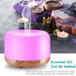 500ML USB Wood Grain Aroma Diffuser Humidifier with Remote