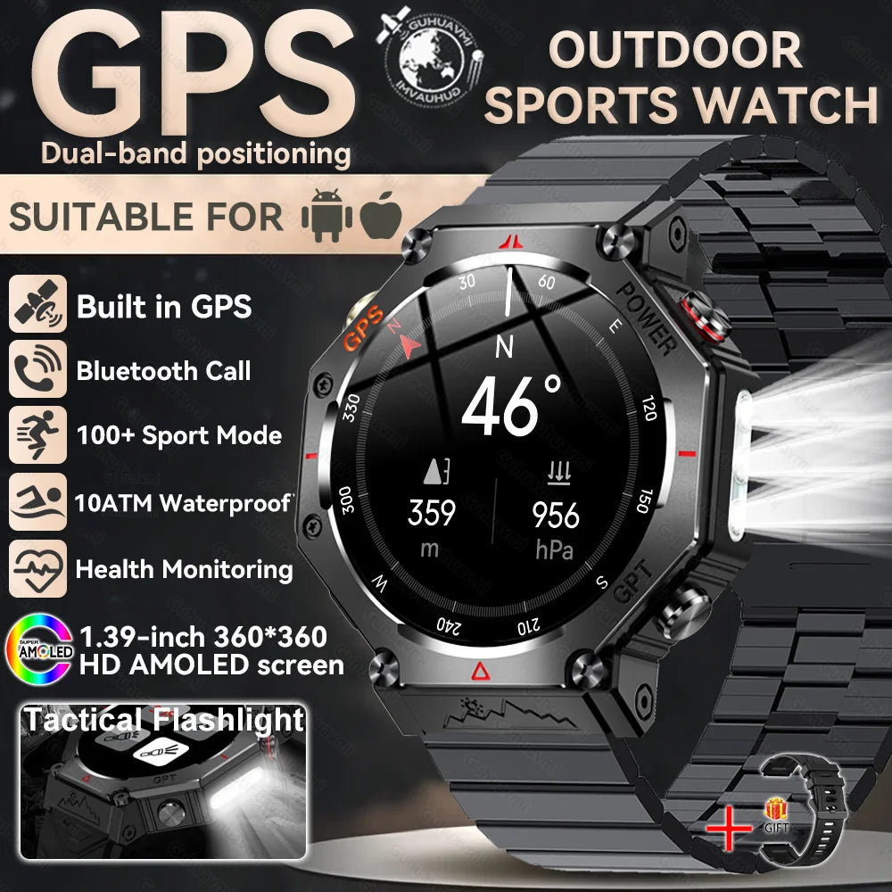Military Smart Watch T Rex 3 GPS AMOLED Waterproof Bluetooth