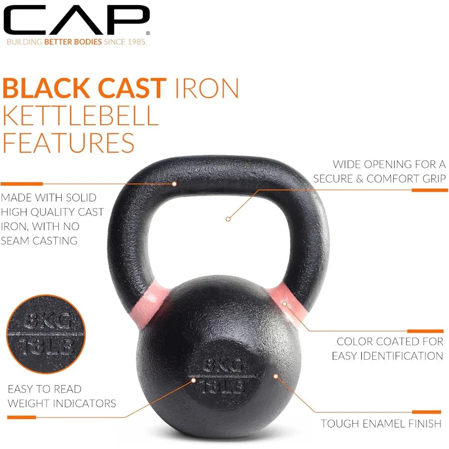 Cast Iron Competition Kettlebell Strength Training Durable Solid Weight