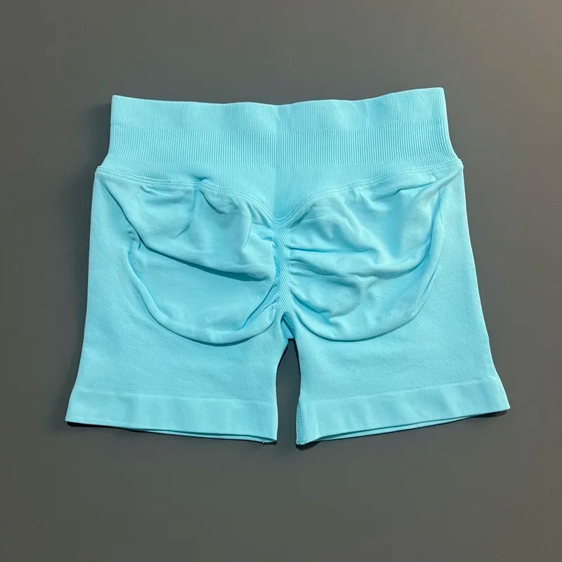 Women's High Waist Fitness Shorts Push Up Gym Workout
