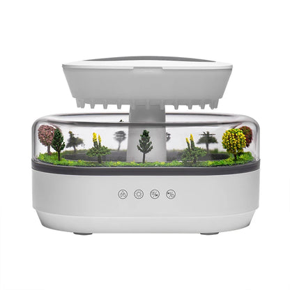 Aroma Humidifier Raindrop Ultrasonic Diffuser Colorful Light White Noise