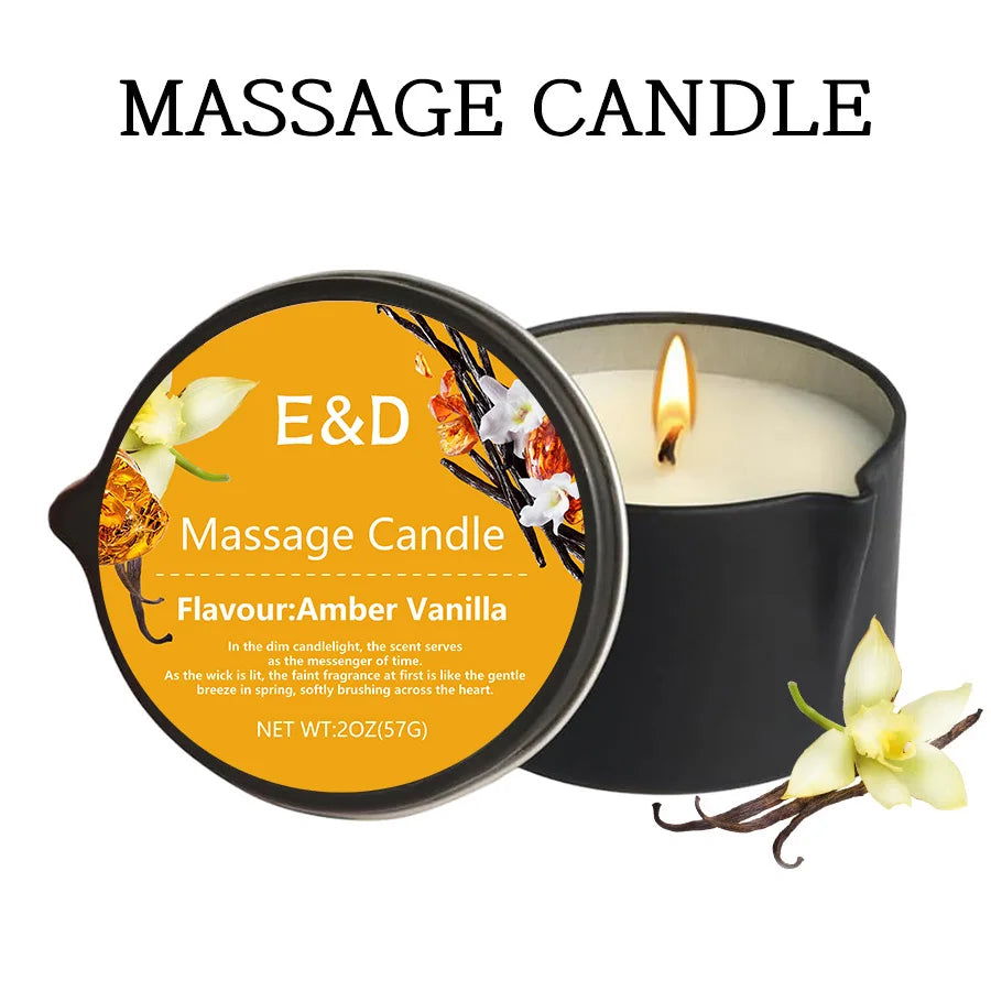 Massage Oil Candle Aromatherapy Stress Relief Skin Moisturizing Luxury