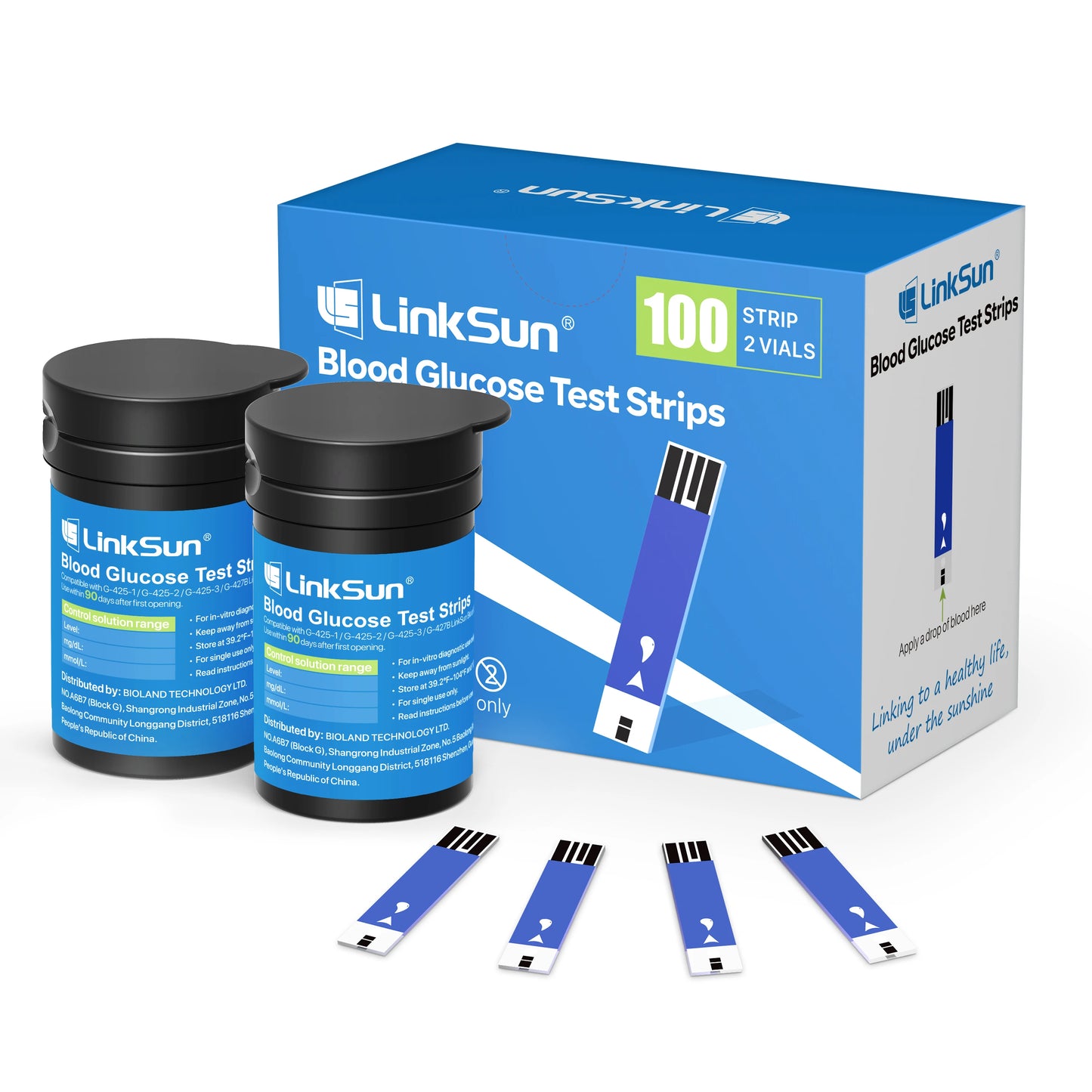 Blood Glucose Meter Kit Test Strips Lancets Diabetes