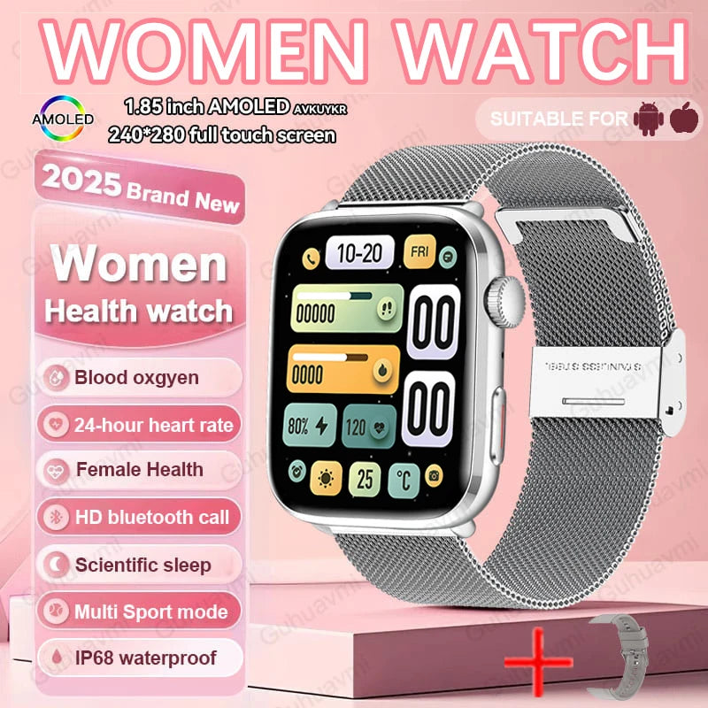 2025 AI Smart Watch Health Monitor NFC Fitness Tracker