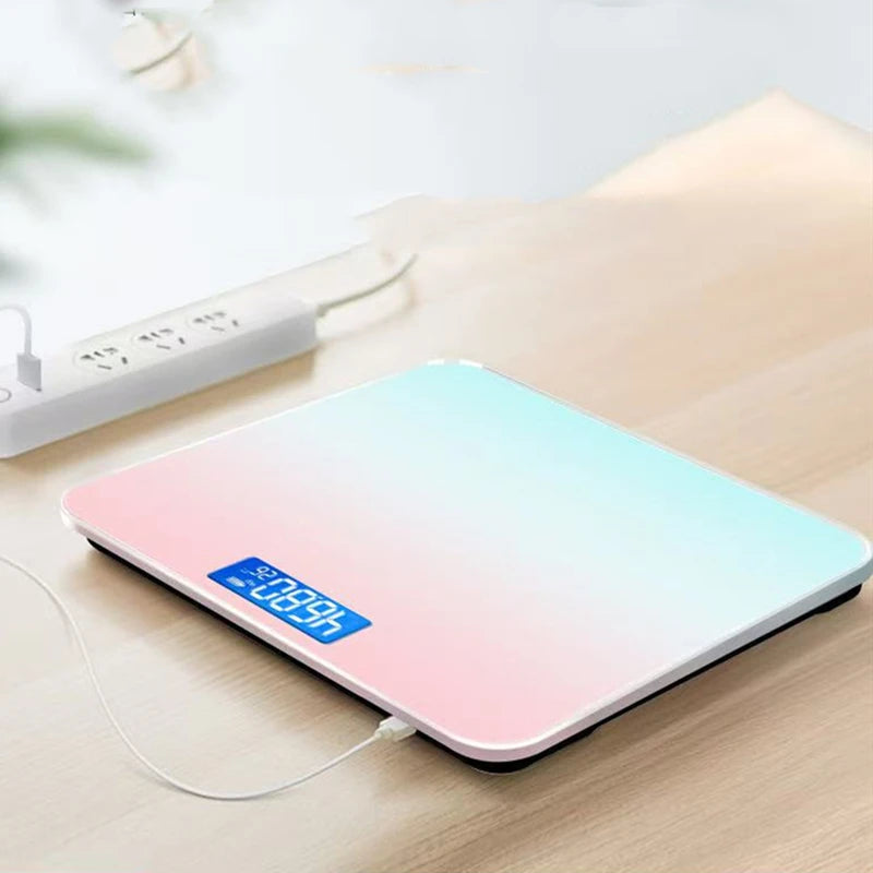 Gradient Color LED Digital Glass Weight Scale Body Balance