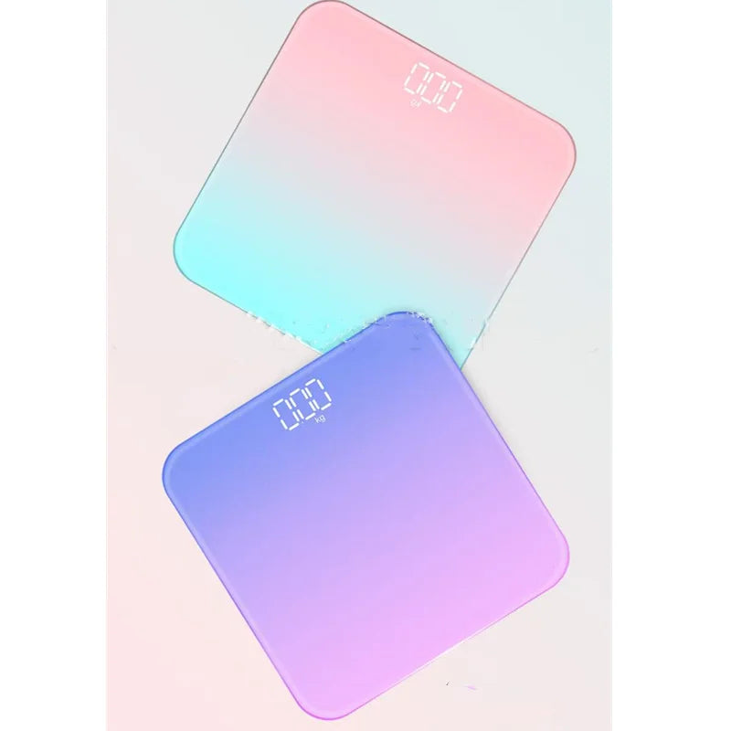 Gradient Color LED Digital Glass Weight Scale Body Balance