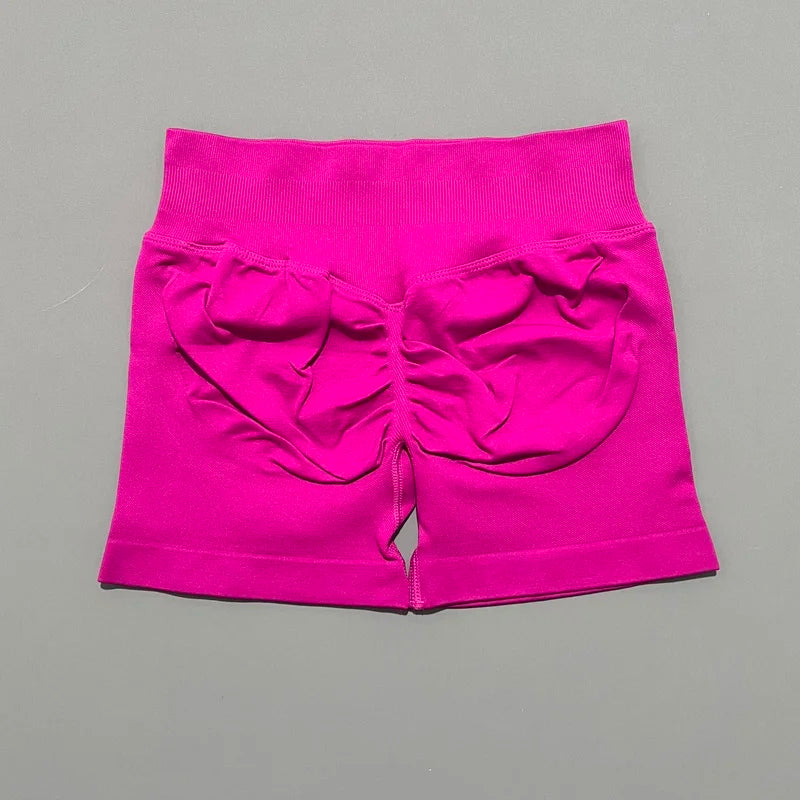 Women's High Waist Fitness Shorts Push Up Gym Workout
