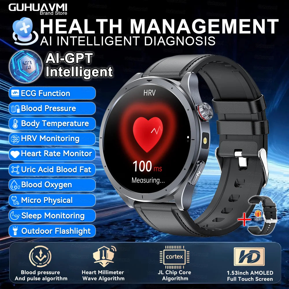 2026 Smart Watch Body Fat Health ECG Blood Oxygen